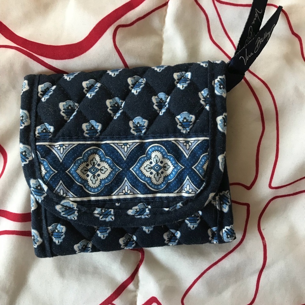 ❗️3/$12❗️Vera Bradley Blue Compact Wallet